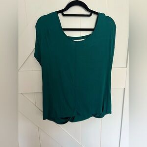 NWT, Dark Forest Green Backless shirt, Express,